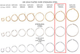 SSP1223 Earring Hoops 70MM CHOOSE COLOR BELOW