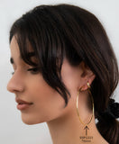 SSP1246 Earring Hoops 100mm CHOOSE COLOR BELOW