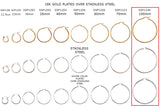 SSP1246 Earring Hoops 100mm CHOOSE COLOR BELOW