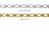 BCH1352 Brass Ball In Link Chain - Oval Link Chain