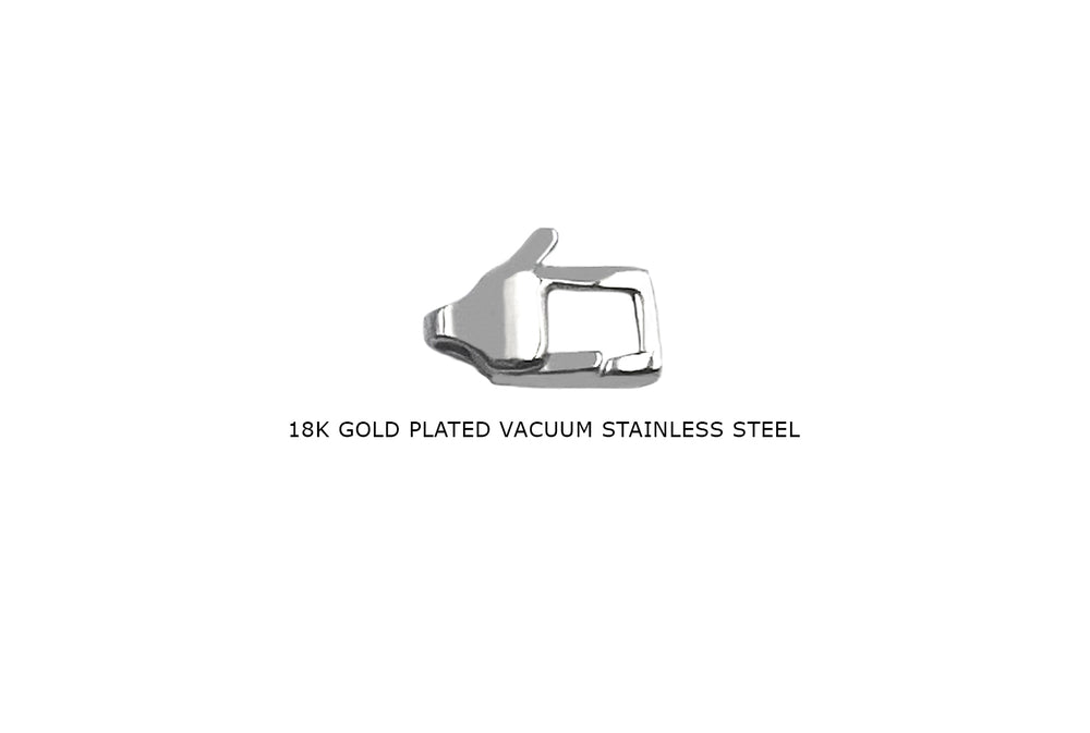 CSS1023 Rectangle Lobster Clasp Stainless Steel 11.4mm
