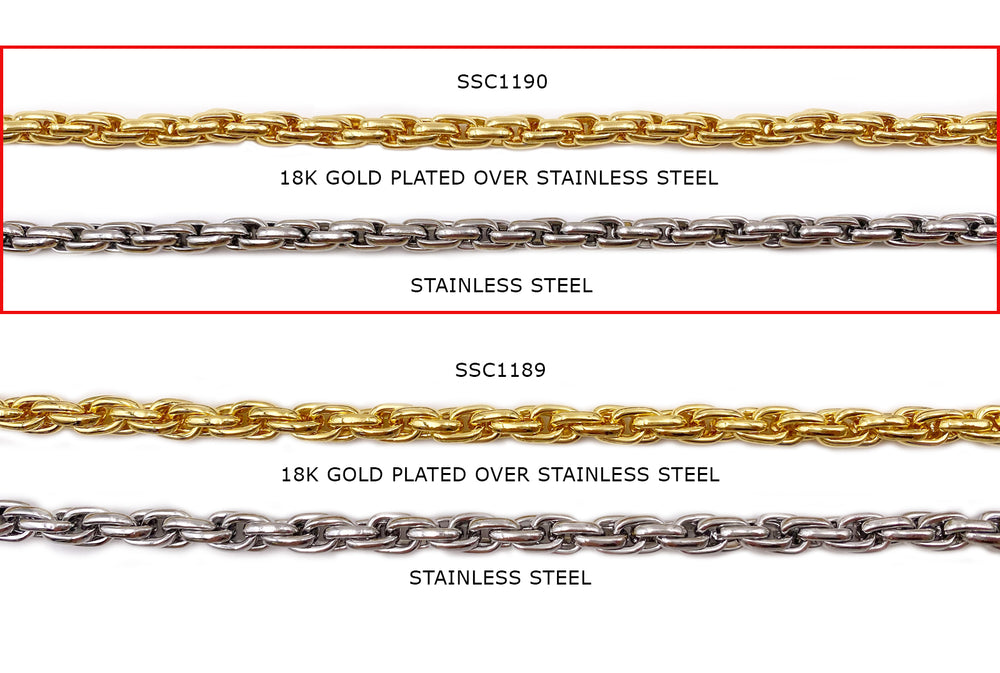 SSC1190 Stainless Steel Double Oval Link Chain