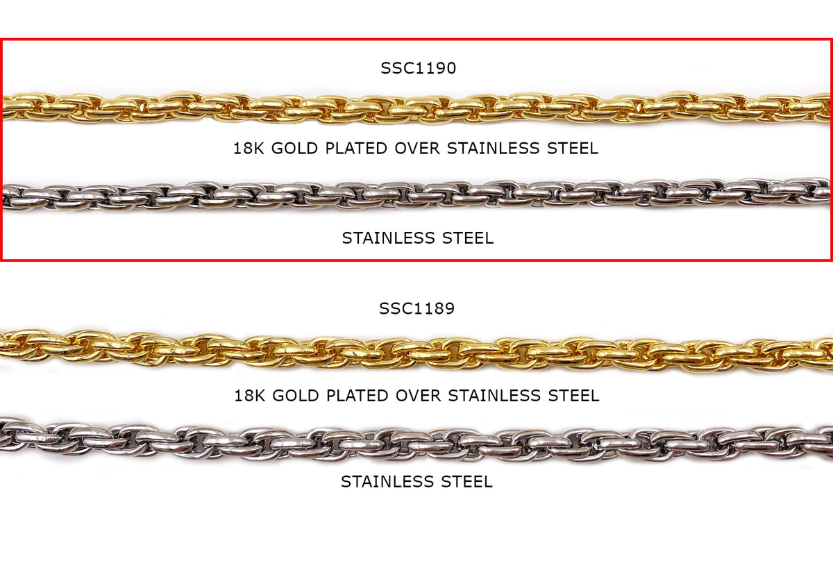 Double Oval Link Chain - Double Cable Chain - Fancy Chains