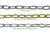 SSC1263 Stainless Steel Elongated Oval Link Chain