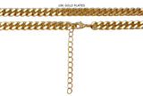 A2071 Ready To Use Adjustable Curb Chain Necklace With Clasp & Extender Chain