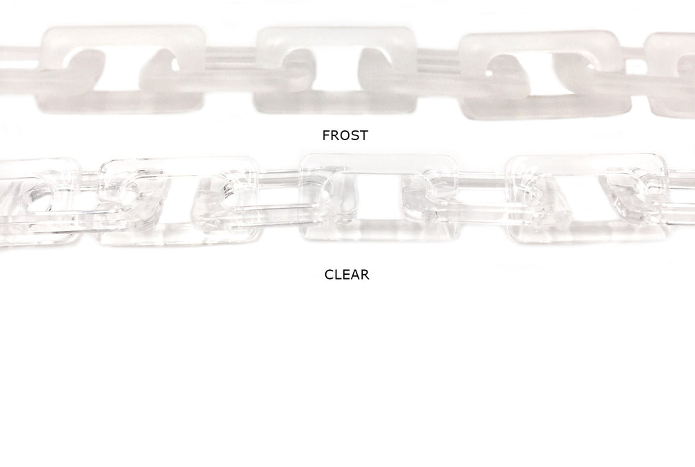 AC1011 Acrylic/Plastic Link Chain CHOOSE COLOR BELOW