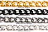 ACYF1026 Aluminum Oval Link Chain Chain CHOOSE COLORS BELOW
