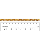 BCH1004 18 Karat Gold Plated Oval Link Chain