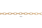 BCH1111 Oval Link Cable Extension Chain CHOOSE COLOR FROM DROP DOWN ARROW