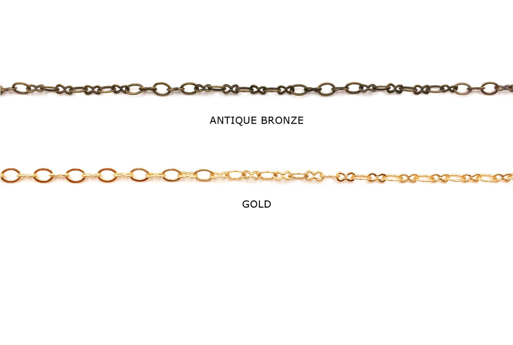 BCH1018  Figure Eight Oval Link Chain CHOOSE COLOR BELOW