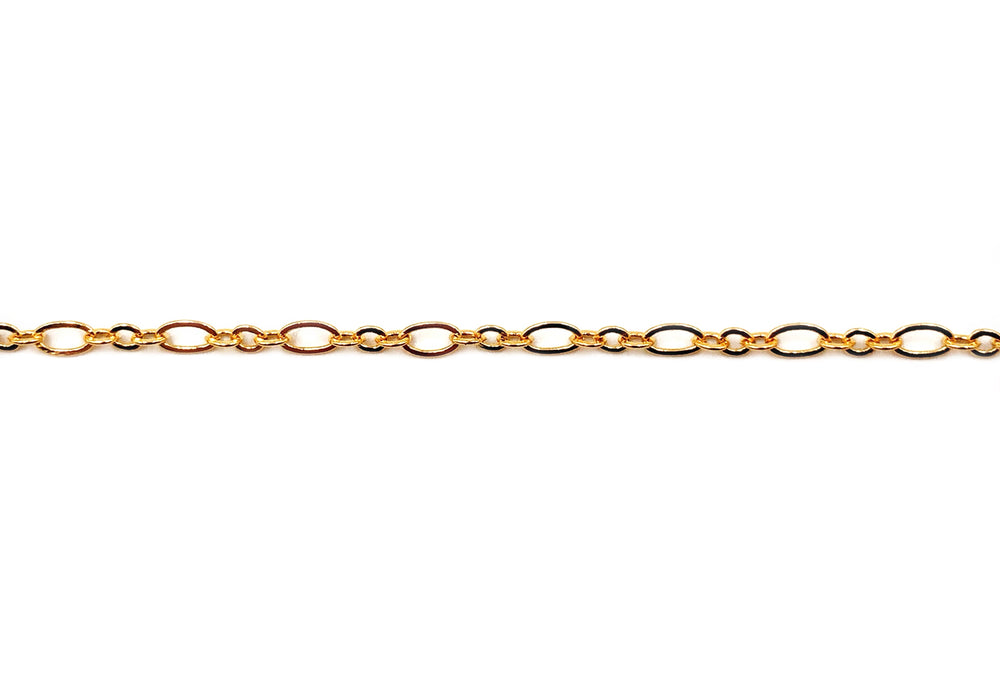 BCH1019  18K Long and Short Gold Plated Chain