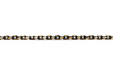 BCH1028 Two Tone Black & Gold Diamond Cut Chain