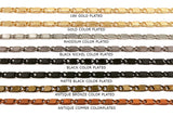 BCH1084 Flat Bar Chain Chain CHOOSE COLOR FROM DROP DOWN ARROW