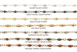 BCH1099 Brass Beaded/Ball Chain CHOOSE COLOR FROM DROP DOWN ARROW