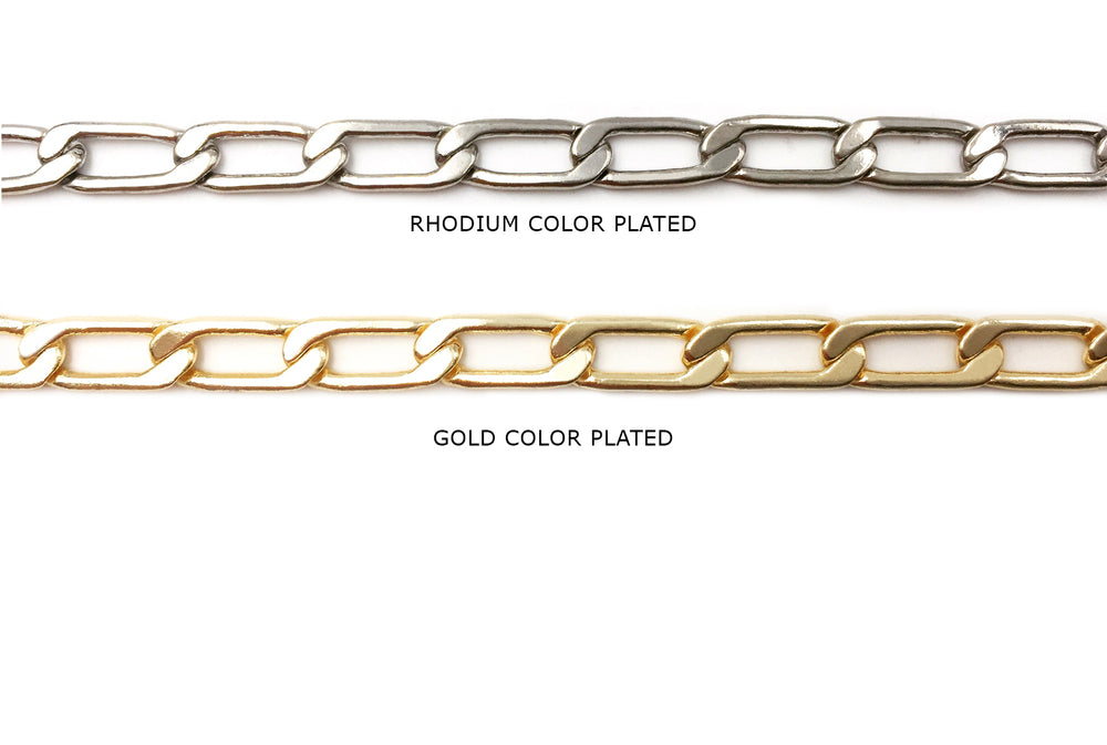 BCH1110 Flat Oval Link Chain CHOOSE COLOR BELOW