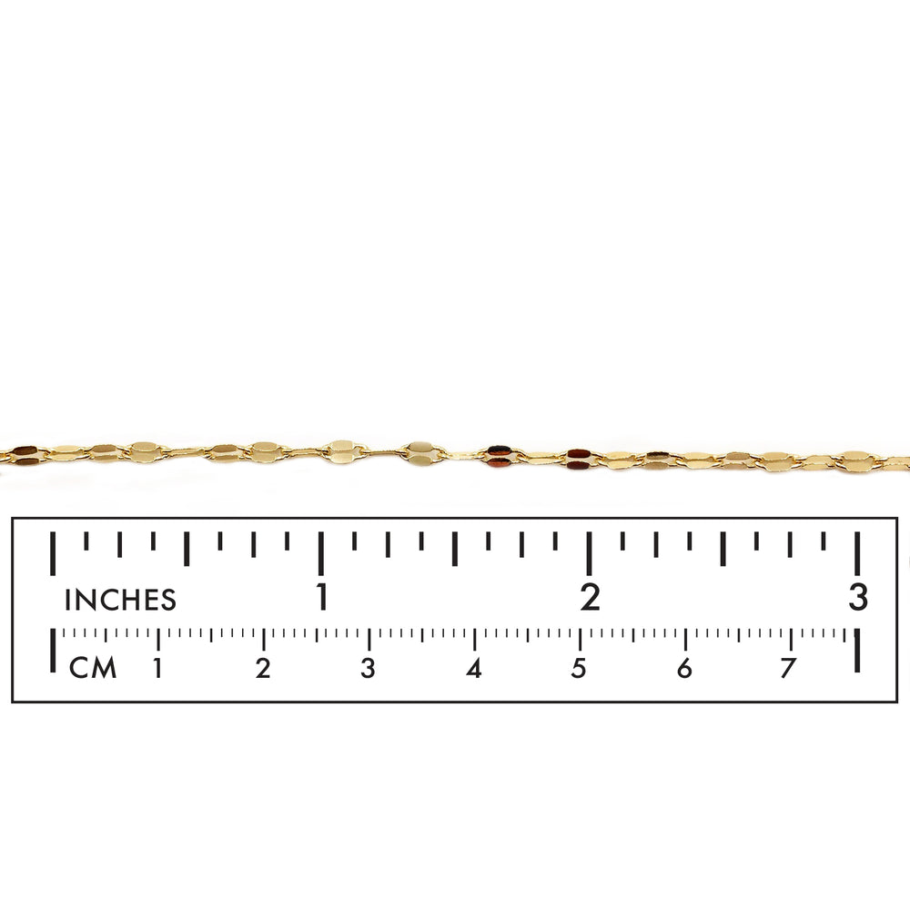 BCH1117  18k Gold Chain With Design
