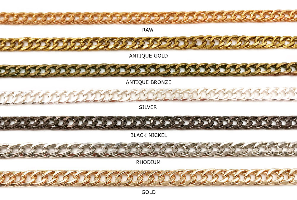 BCH1130 Curb Chain - CHOOSE COLOR FROM DROP DOWN ARROW