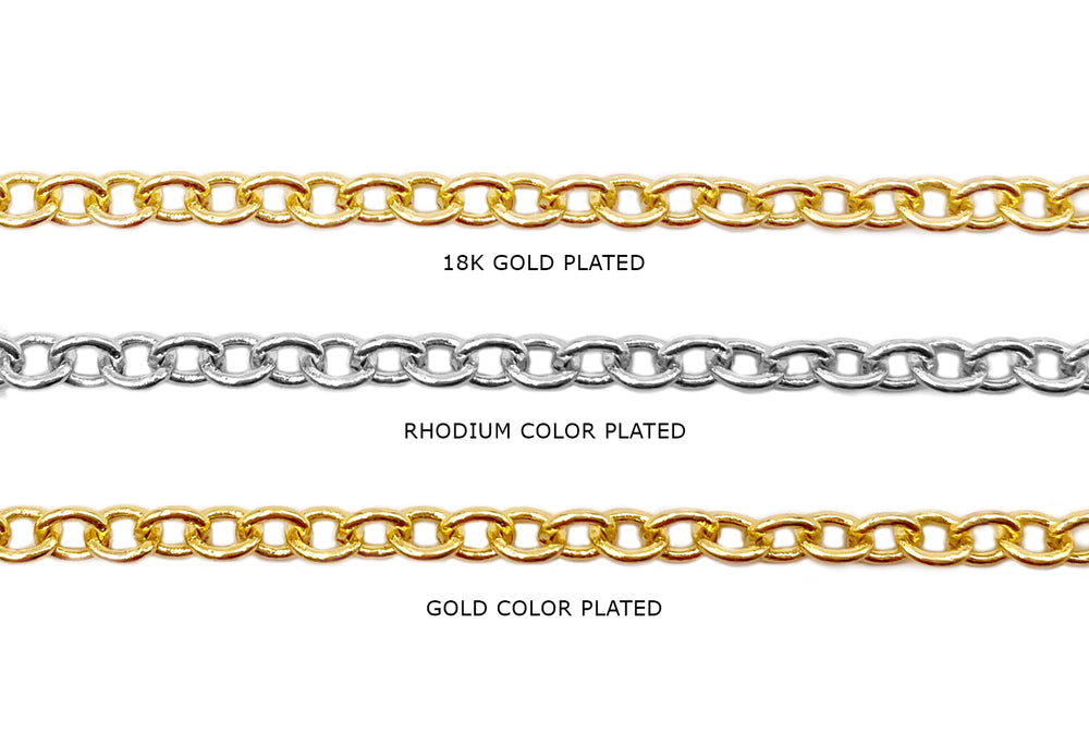 BCH1154 Oval Link Cable Chain - CHOOSE COLOR FROM DROP DOWN ARROW