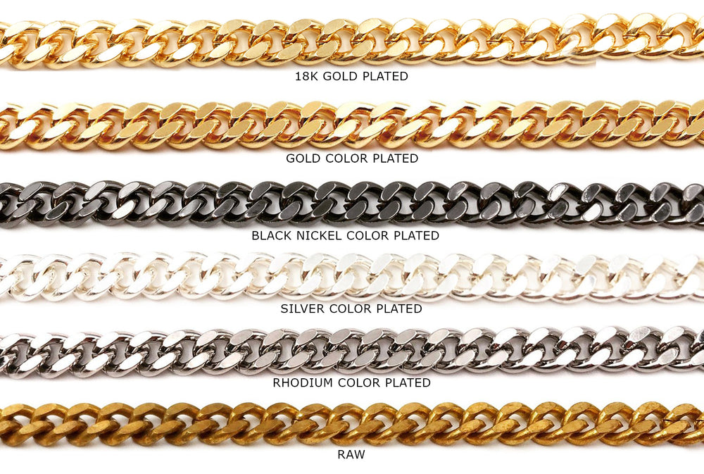 BCH1229 Curb Chain - CHOOSE COLOR FROM DROP DOWN ARROW
