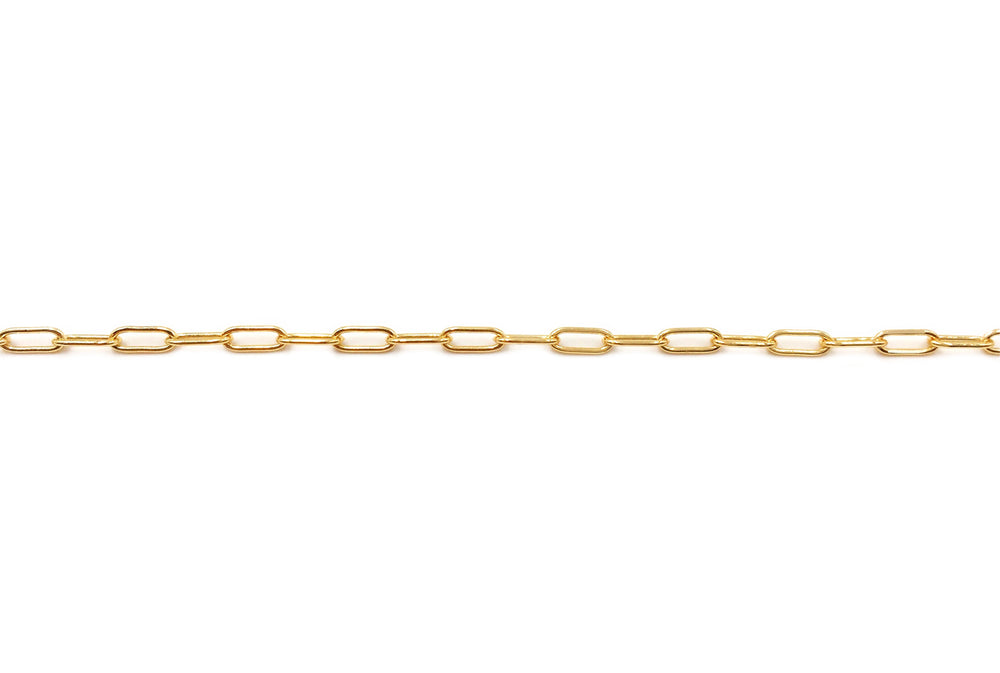 BCH1248  18k Gold Plated Oval Link Chain