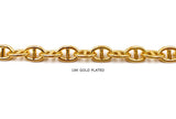 BCH1261 18k Gold Plated Interlocking Anchor Chain - Mariner Chain