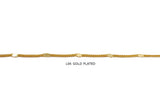 BCH1274 18k Gold Plated Bar and Curb Link Chain