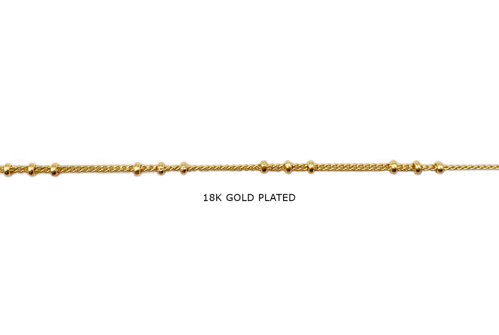 BCH1299  18 Karat Gold Plated Satellite Chains