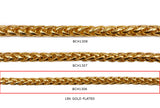 BCH1306  18k Gold Plated Wheat Chain