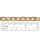 BCH1321 18k Gold Plated Oval Link Chain
