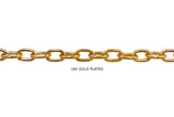 BCH1321 18k Gold Plated Oval Link Chain