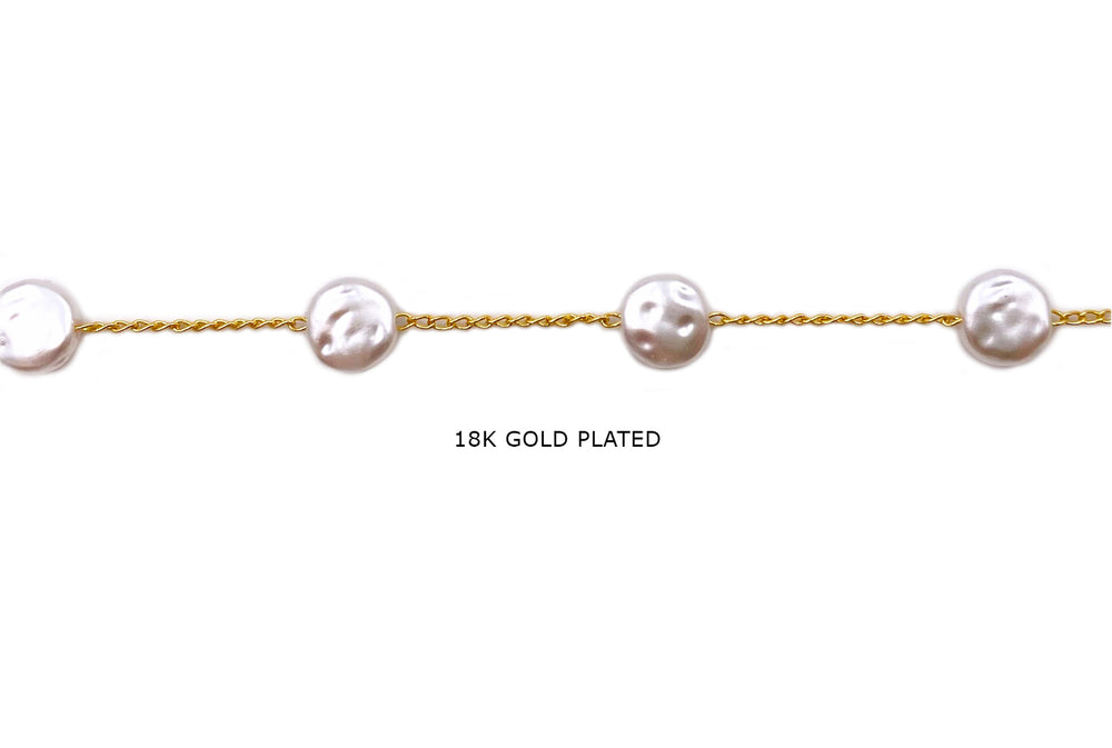 BCH1327 Imitation Pearl Beaded Chain