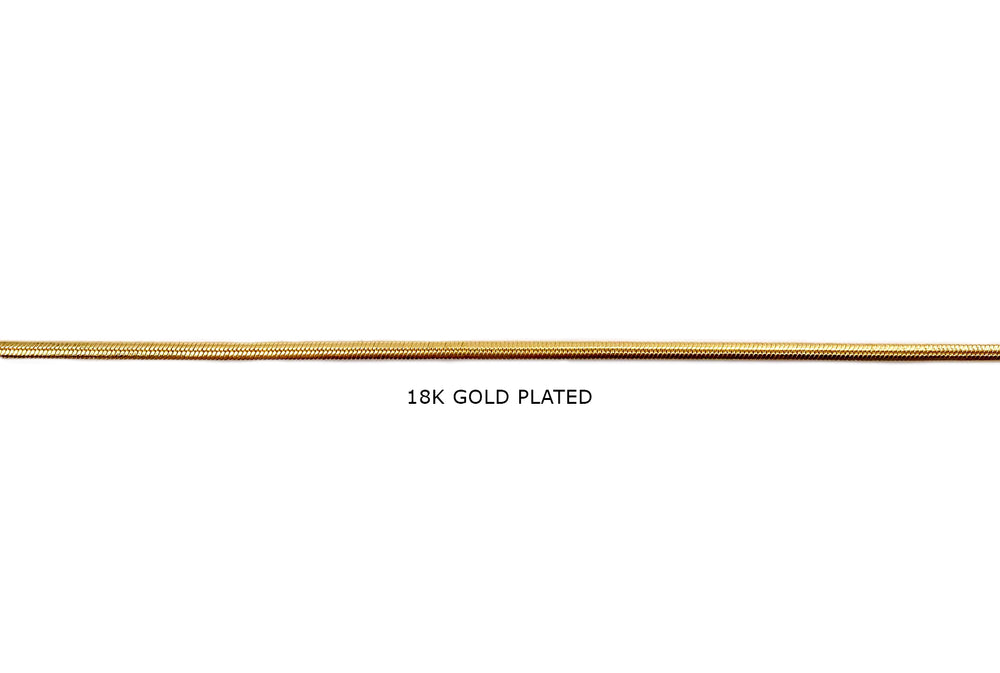 BCH1301  18 Karat Gold Plated Snake Chain