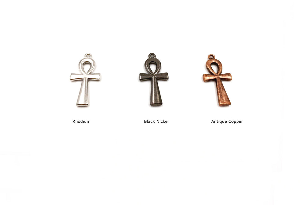 CMF1031 Egyptian Ankh Pendant/Charm CHOOSE COLOR FROM DROP DOWN ARROW