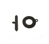 CMF1806 Round Toggle Clasp - CHOOSE COLOR FROM DROP DOWN ARROW