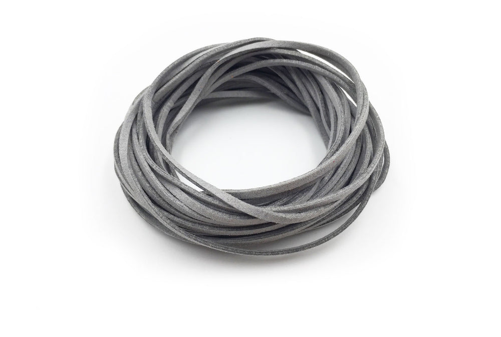 CSC1001 Grey Faux Suede Cord