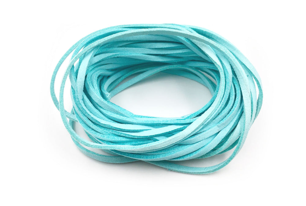 CSC1001 Turquoise Faux Suede Cord