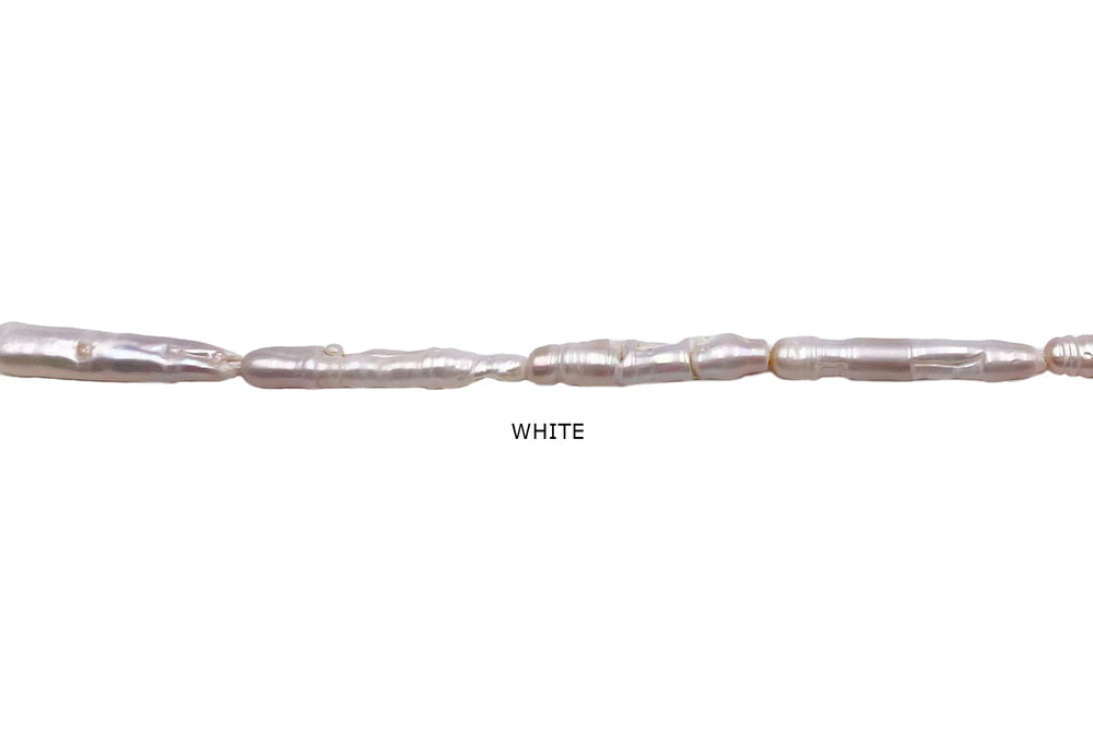 FWP1108 Long Stick Tube Shape Fresh Water Pearl Beads