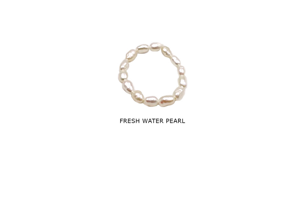 FWPR1003 Oval Fresh Water Pearl  Ring