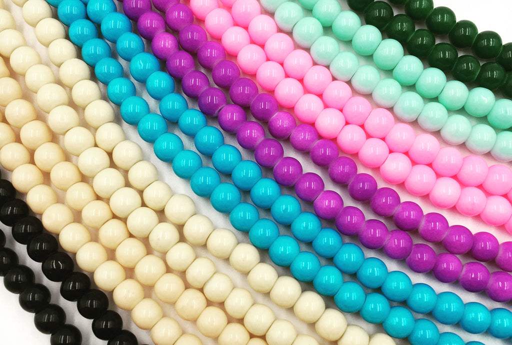6mm Glass Beads - Bead Store - Wholesale beads - Jewelry supplies