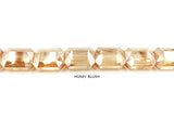 GB1759 Faceted Rectangle Crystal 13mmX18mm All Colors CHOOSE COLOR FROM DROP DOWN ARROW
