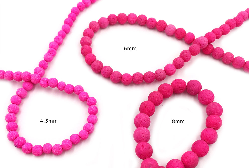 GS1562 Hot Pink Lava Bead