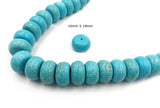 GS1590.181  Rondelle Howlite Turquoise Gemstone -Spacer All Sizes
