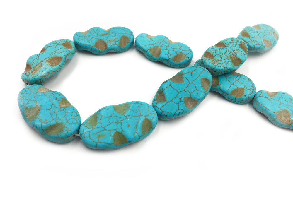 GS1590.43  Leopard Style Turquoise Gemstone 20mmX35mm
