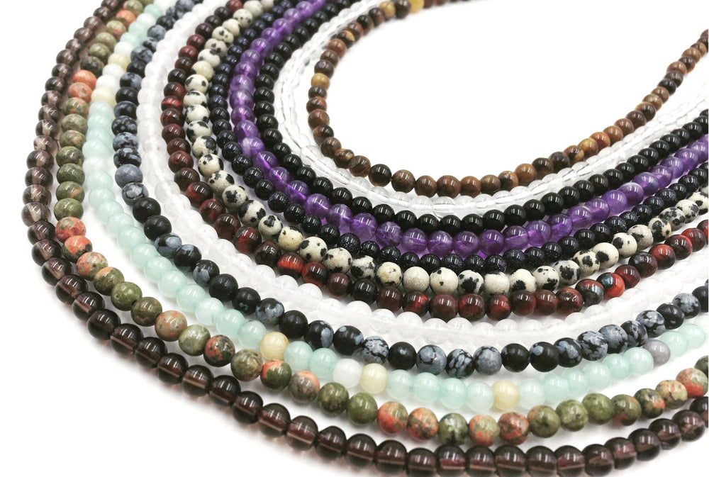 GS1772.09 Round Gemstone All Colors 4mm CHOOSE COLOR BELOW
