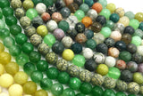 GSA1079 Faceted Gemstone 10mm Green Mix Colors CHOOSE COLOR BELOW