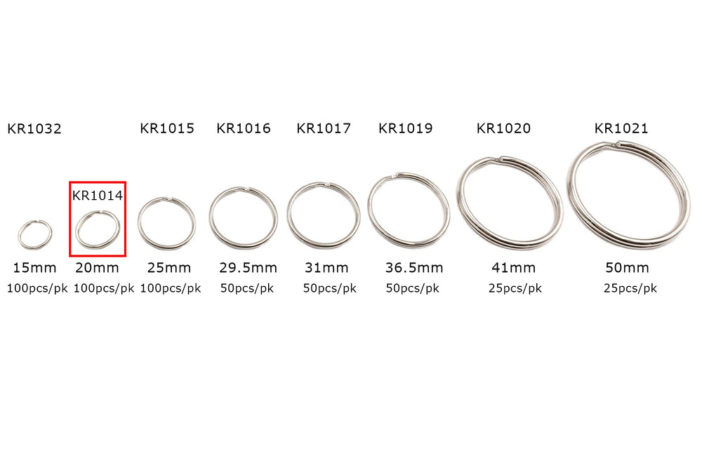 KR1014  20mm Split Key Ring Clasp