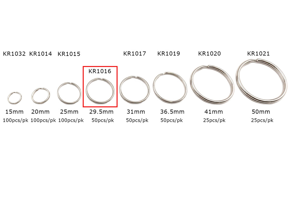 KR1016  29.5mm Split Key Ring Clasp