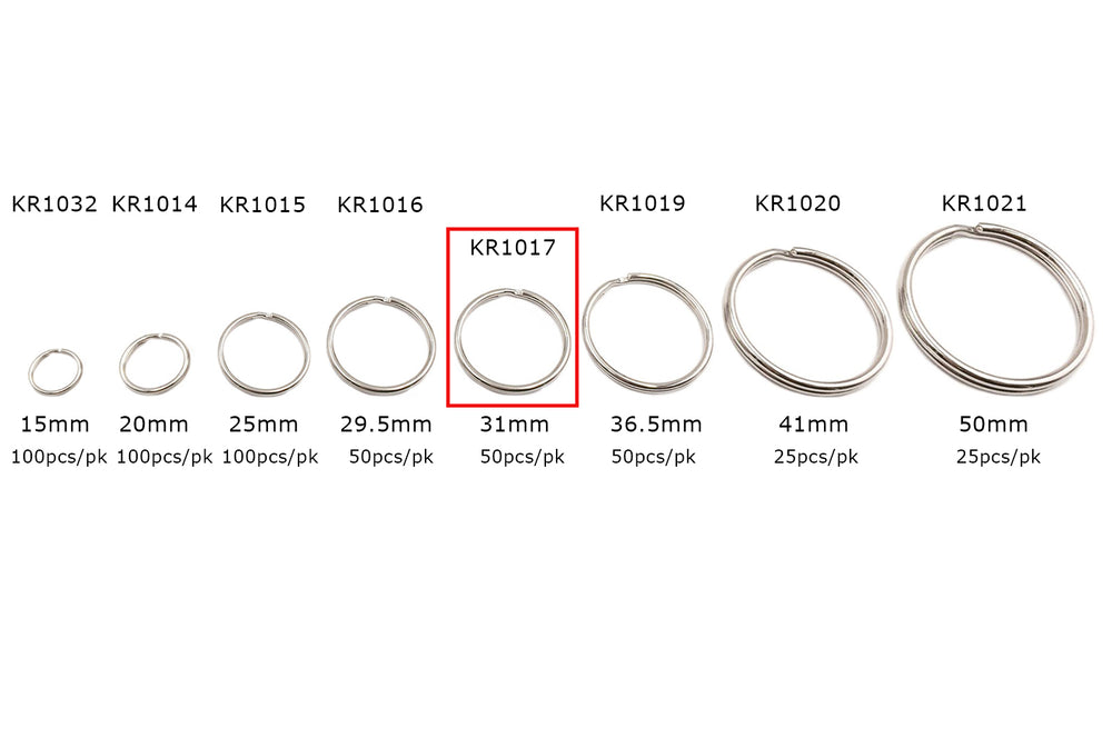 KR1017  31mm Split Key Ring Clasp