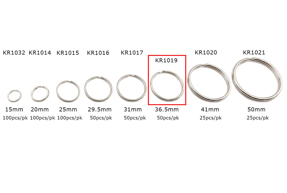 KR1019 36.5MM  Split Key Ring Clasp