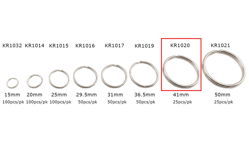 KR1020  41mm Split Key Ring Clasp